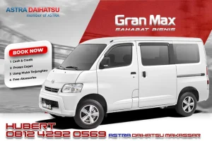 Melayani Cash & Kredit All-Type Mobil Daihatu. Diskon Paling Besar, Angsuran Super Ringan, Banyak Hadiah Menarik, Ready Stock. Pengajuan secara kredit dapat melalui Mitra Finance kami tentunya dengan Down Payment Rendah dan Angsuran Terjangkau. Harga yang tertera belum masuk promo diskon atau cashback yang tersedia, dan harga tersebut dapat berubah kapan saja, Kami juga memberikan ulasan spesifikasi dan harga dari setiap produk Daihatsu Makassar, seperti Xenia, Sigra, Ayla, Rocky, Gran max, Terios, Luxio dan masih banyak lagi. Segera Hubungi & rekomendasikan Marketing kami pada Website ini, dapatkan info promo dan info terbaru seputar Mobil Astra Daihatsu Makassar