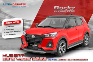 Melayani Cash & Kredit All-Type Mobil Daihatu. Diskon Paling Besar, Angsuran Super Ringan, Banyak Hadiah Menarik, Ready Stock. Pengajuan secara kredit dapat melalui Mitra Finance kami tentunya dengan Down Payment Rendah dan Angsuran Terjangkau. Harga yang tertera belum masuk promo diskon atau cashback yang tersedia, dan harga tersebut dapat berubah kapan saja, Kami juga memberikan ulasan spesifikasi dan harga dari setiap produk Daihatsu Makassar, seperti Xenia, Sigra, Ayla, Rocky, Gran max, Terios, Luxio dan masih banyak lagi. Segera Hubungi & rekomendasikan Marketing kami pada Website ini, dapatkan info promo dan info terbaru seputar Mobil Astra Daihatsu Makassar