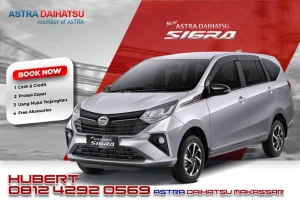 Melayani Cash & Kredit All-Type Mobil Daihatu. Diskon Paling Besar, Angsuran Super Ringan, Banyak Hadiah Menarik, Ready Stock. Pengajuan secara kredit dapat melalui Mitra Finance kami tentunya dengan Down Payment Rendah dan Angsuran Terjangkau. Harga yang tertera belum masuk promo diskon atau cashback yang tersedia, dan harga tersebut dapat berubah kapan saja, Kami juga memberikan ulasan spesifikasi dan harga dari setiap produk Daihatsu Makassar, seperti Xenia, Sigra, Ayla, Rocky, Gran max, Terios, Luxio dan masih banyak lagi. Segera Hubungi & rekomendasikan Marketing kami pada Website ini, dapatkan info promo dan info terbaru seputar Mobil Astra Daihatsu Makassar