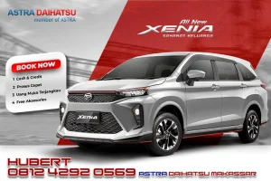 Melayani Cash & Kredit All-Type Mobil Daihatu. Diskon Paling Besar, Angsuran Super Ringan, Banyak Hadiah Menarik, Ready Stock. Pengajuan secara kredit dapat melalui Mitra Finance kami tentunya dengan Down Payment Rendah dan Angsuran Terjangkau. Harga yang tertera belum masuk promo diskon atau cashback yang tersedia, dan harga tersebut dapat berubah kapan saja, Kami juga memberikan ulasan spesifikasi dan harga dari setiap produk Daihatsu Makassar, seperti Xenia, Sigra, Ayla, Rocky, Gran max, Terios, Luxio dan masih banyak lagi. Segera Hubungi & rekomendasikan Marketing kami pada Website ini, dapatkan info promo dan info terbaru seputar Mobil Astra Daihatsu Makassar