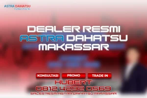 Melayani Cash & Kredit All-Type Mobil Daihatu. Diskon Paling Besar, Angsuran Super Ringan, Banyak Hadiah Menarik, Ready Stock. Pengajuan secara kredit dapat melalui Mitra Finance kami tentunya dengan Down Payment Rendah dan Angsuran Terjangkau. Harga yang tertera belum masuk promo diskon atau cashback yang tersedia, dan harga tersebut dapat berubah kapan saja, Kami juga memberikan ulasan spesifikasi dan harga dari setiap produk Daihatsu Makassar, seperti Xenia, Sigra, Ayla, Rocky, Gran max, Terios, Luxio dan masih banyak lagi. Segera Hubungi & rekomendasikan Marketing kami pada Website ini, dapatkan info promo dan info terbaru seputar Mobil Astra Daihatsu Makassar